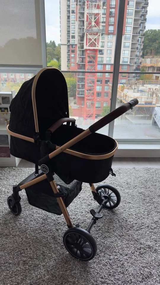 Bily Convertible Stroller - Black & Gold image indicator(2)