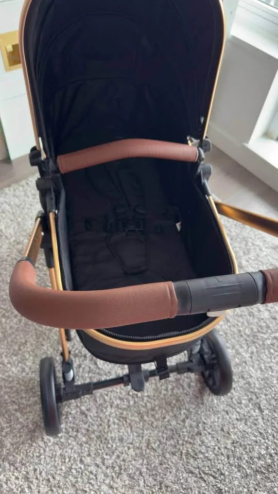 Bily Convertible Stroller - Black & Gold image indicator(6)