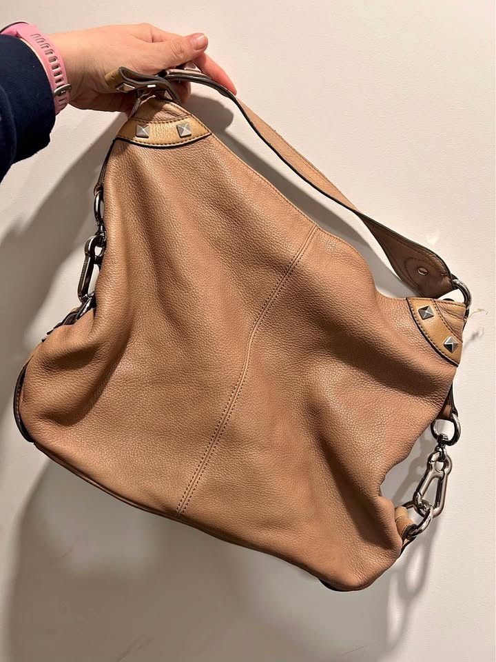 Genuine Leather Y2K B.Makowsky Hobo Bag