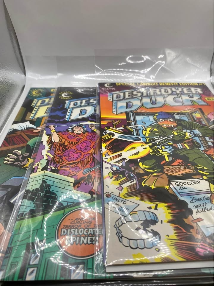 Destroyer Duck Comics #1-3 Lot. Ungraded, Bagged & Boarded