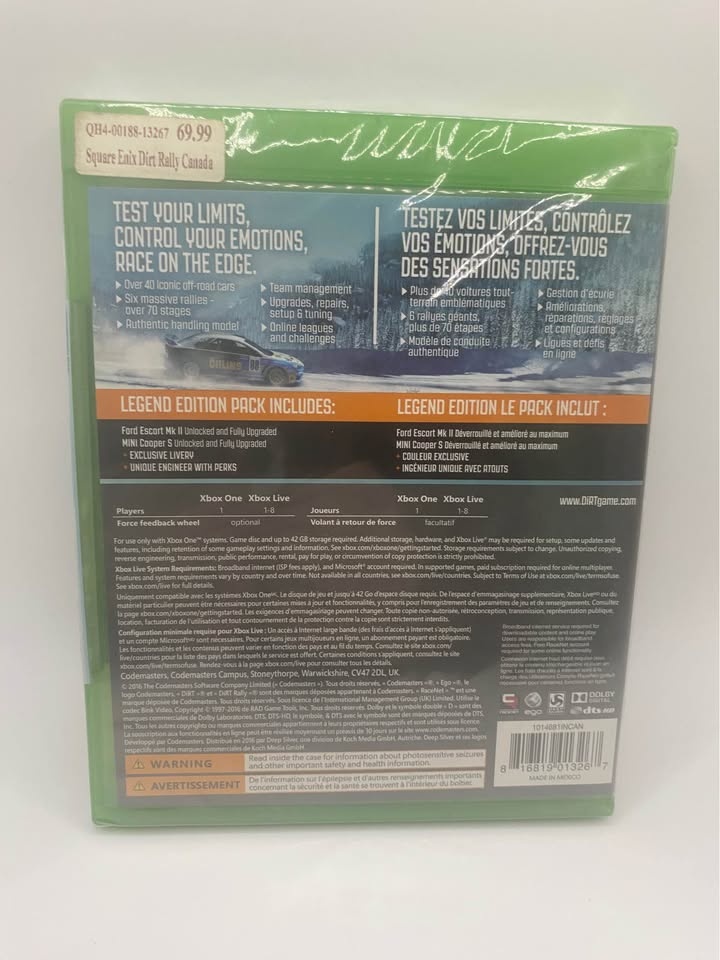 Dirt Rally for Xbox One - New and Sealed - photo 2