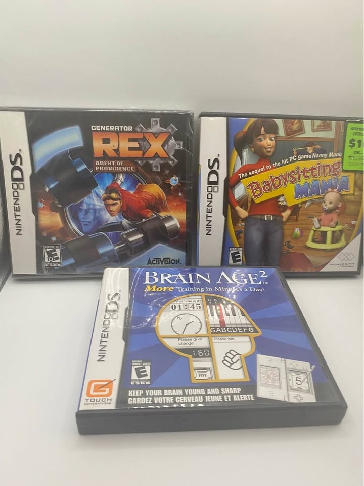 Lot of 3 Nintendo DS Games - 1 New