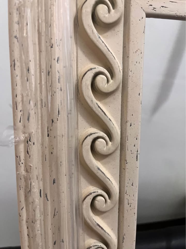 Large Rustic Ornate Carved Wood Frame - photo 3