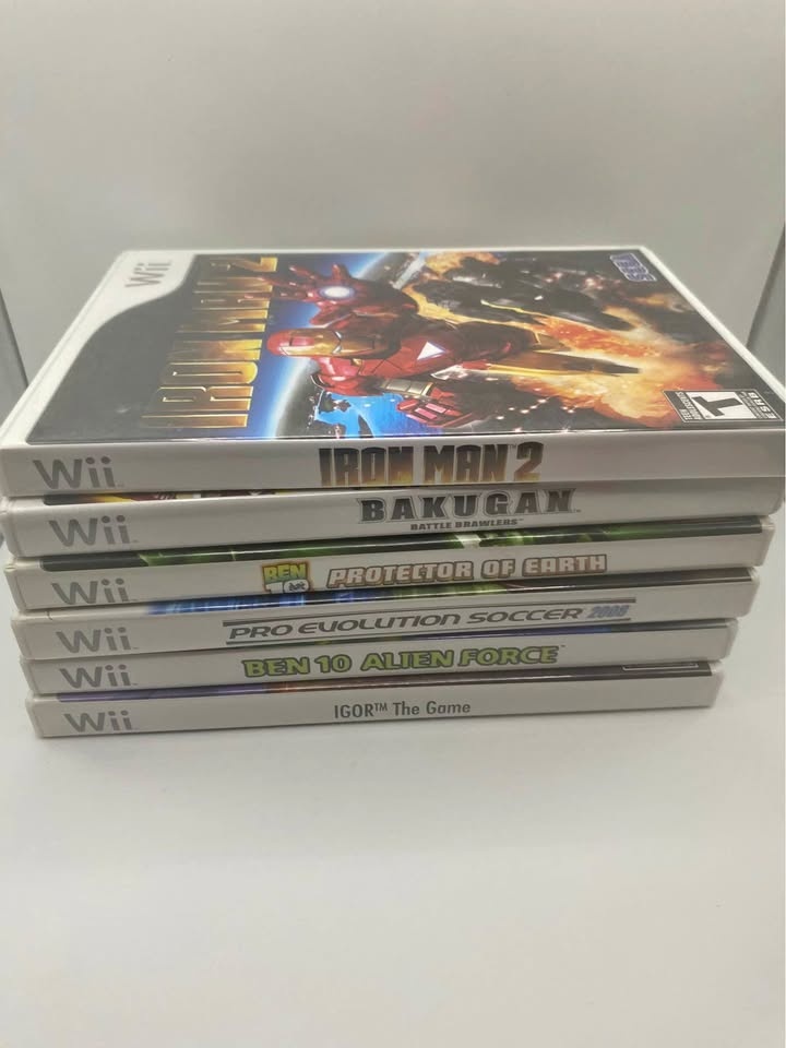 Lot of 6 Used Wii Games