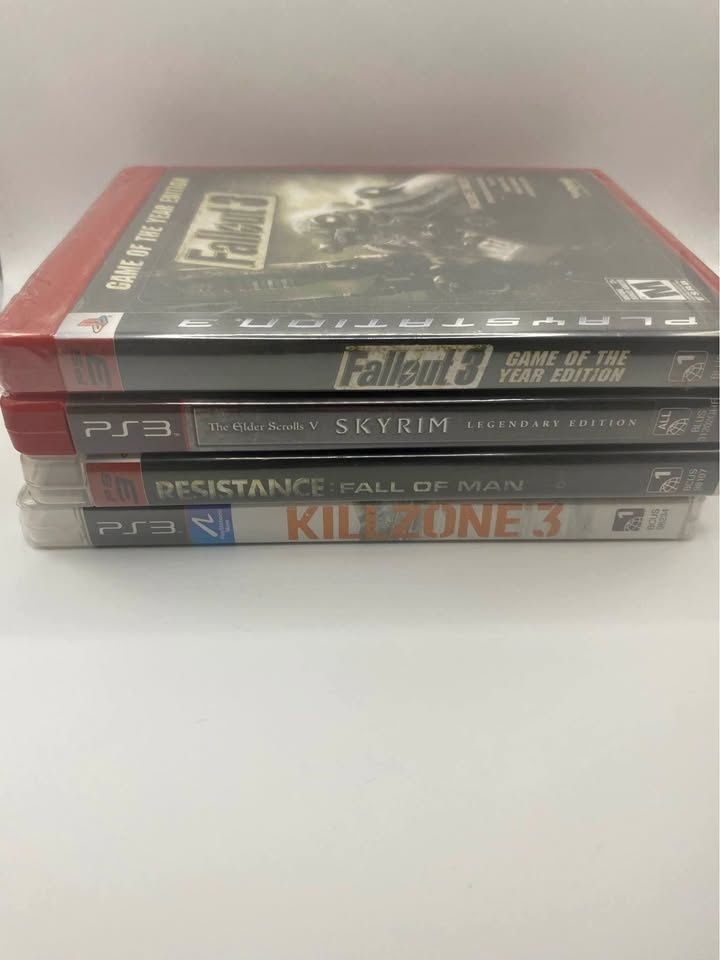 Lot of 4 PS3 games - Fallout and Killzone are NIB.