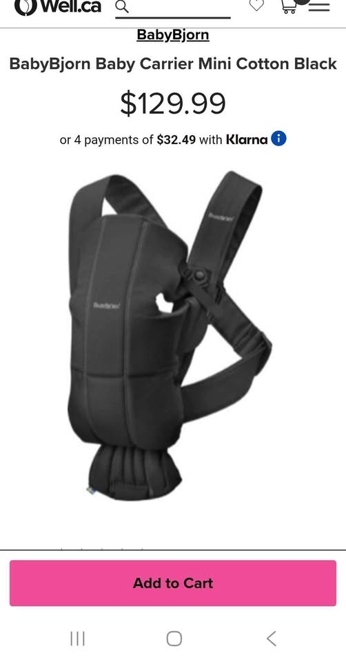 Baby Bjorn Mini Carrier - Black - photo 5