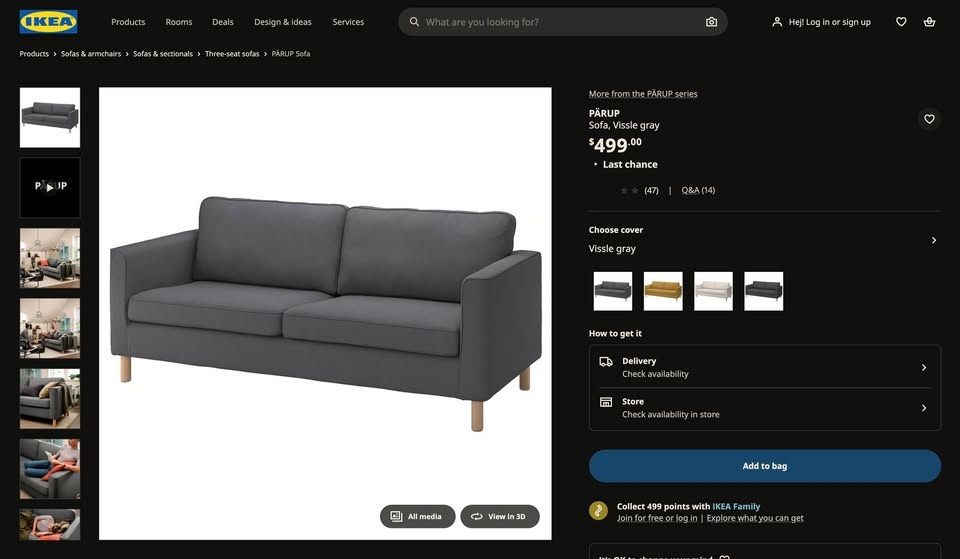 IKEA PÄRUP Sofa - photo 4
