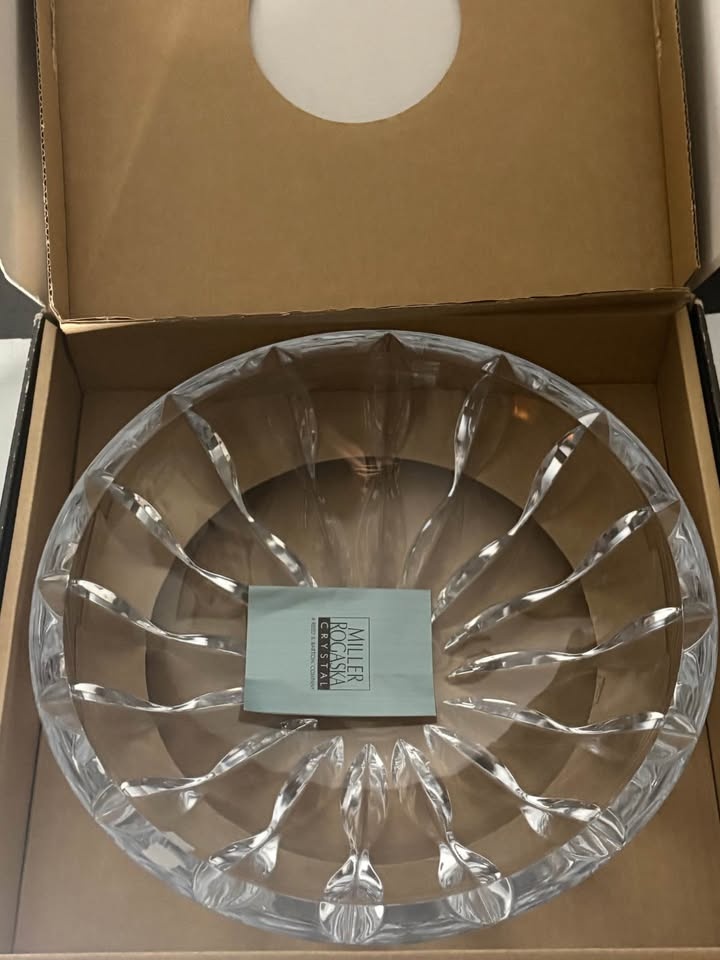 Miller Rogaska Equinox 13” Crystal Centerpiece Bowl - New - photo 2
