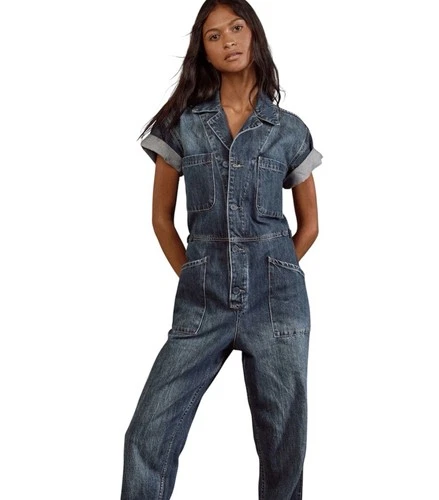 Pistola Grover Jumpsuit Dark Denim Coverall Utility Boiler Suit - photo 2