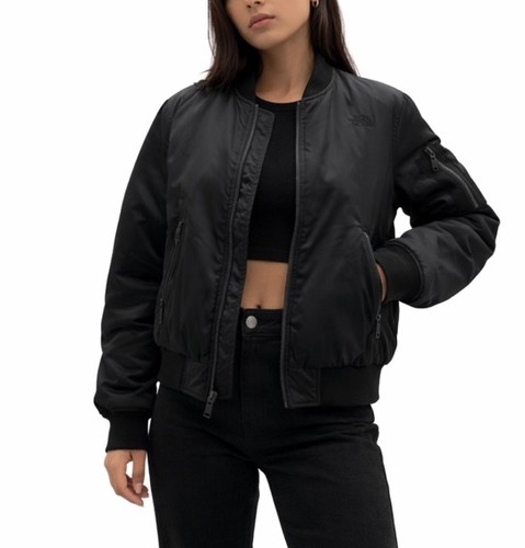 The North Face Women’s Small Black Bomber Full Zip Jacket RARE
