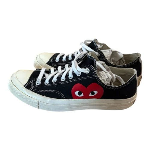 Converse x Comme des Garcons PLAY Chuck Taylor Black Low Top Sne