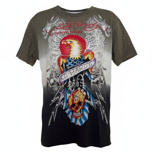 Ed Hardy Vintage Y2K Christian Audigier Rhinestone Tattoo TShirt - photo 2