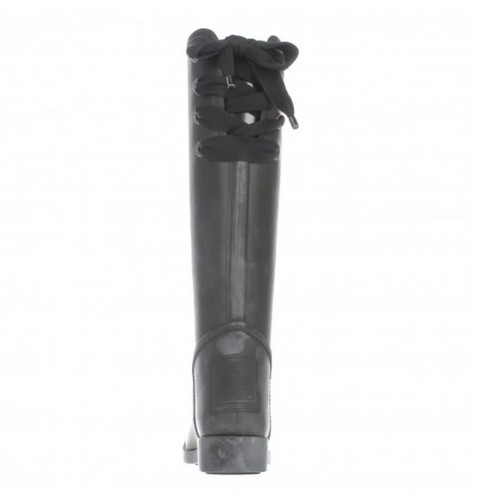 Coach Tristee Tall Riding Boot Rain Boots Sz 6 Lace Up Slip On B - photo 5