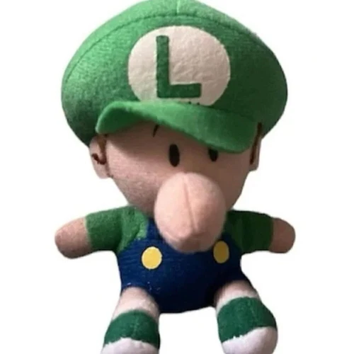 Baby Luigi Vtg Mario Party Japanese Nintendo 2003 Plush 2.5" - photo 3