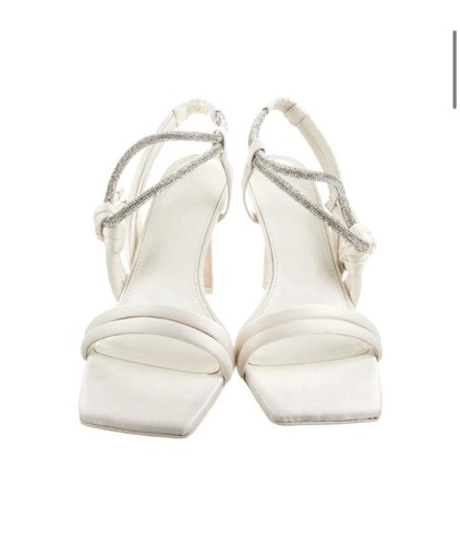 Jonathan Simkhai BRIDAL Crystal Slingback Sandals Size 37 - photo 3