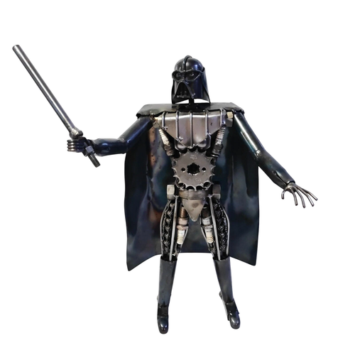 Handcrafted Darth Vader Metal Sculpture 16" Tall Star Wars Fan A