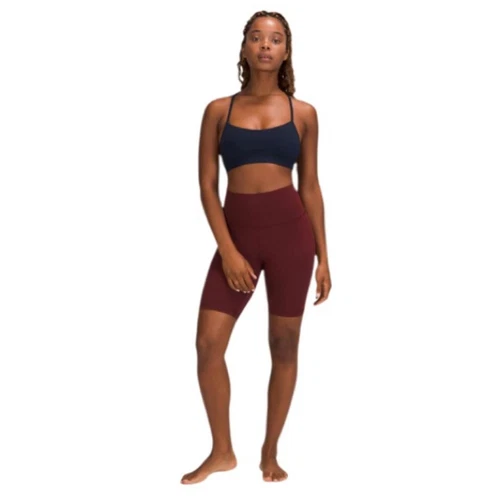 Lululemon Align Short 8" Red Merlot Bicycle Short Size 4