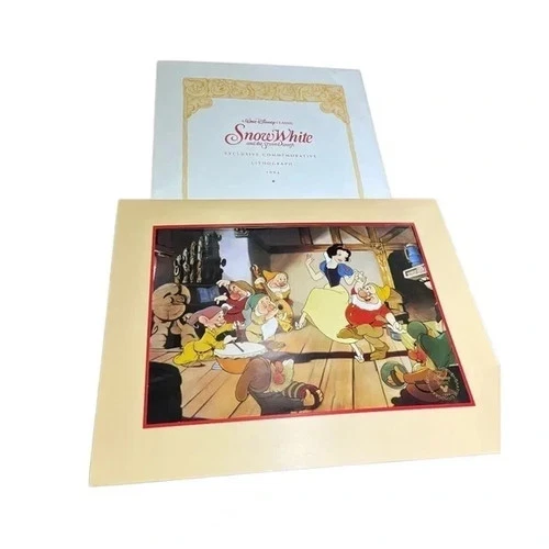 Walt Disney 1994 Snow White & The Seven Dwarfs Lithograph