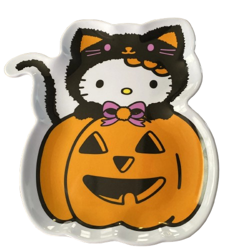 Hello Kitty Pumpkin Cat Costume Treat Tray Melamine Platter
