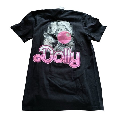 Dolly Parton Black Cotton T-Shirt - Women's Small - photo 3