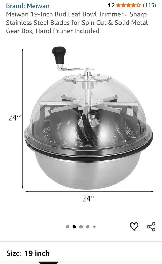 Meiwan 19" Bowl Bud Trimmer - photo 2