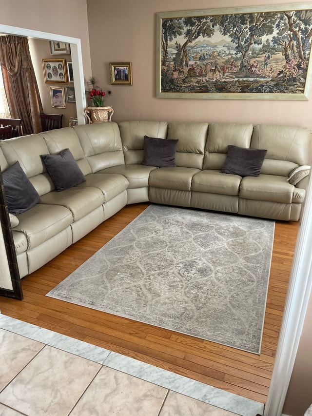 Leather Sectional Sofa 7 Seater Top Grain