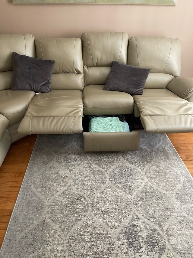 Leather Sectional Sofa 7 Seater Top Grain - photo 3