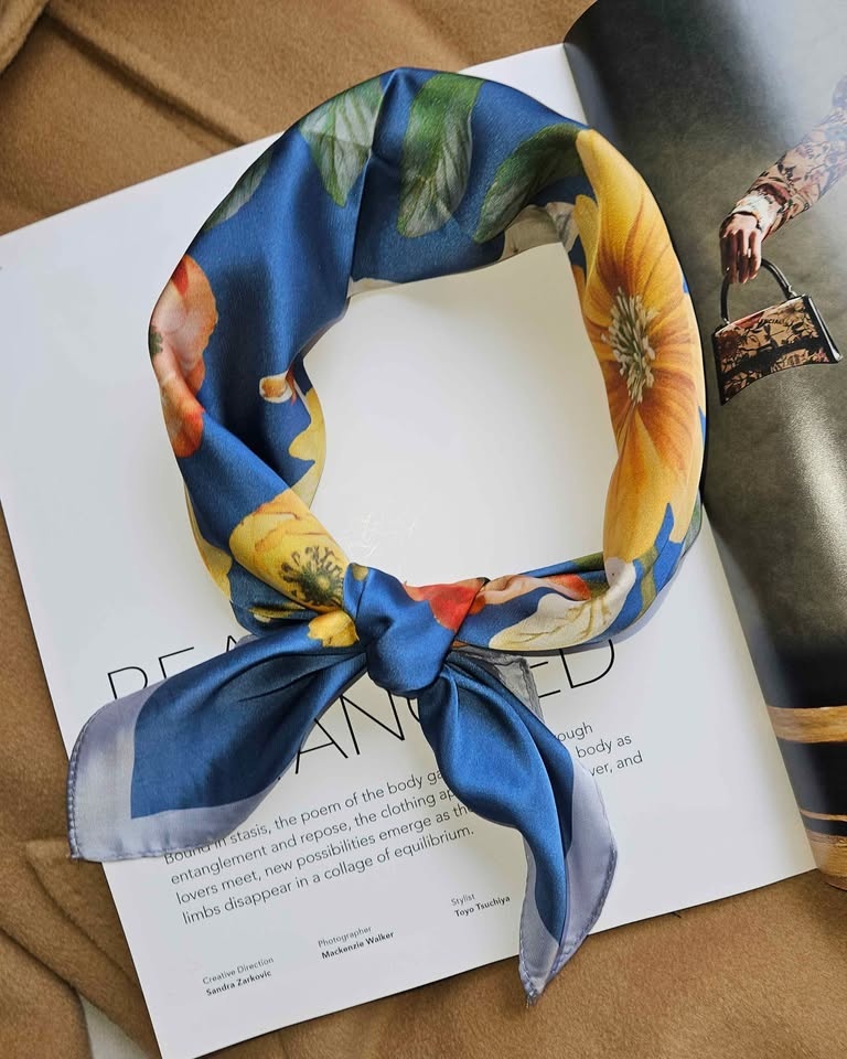 Brand NEW Square Satin Scarf 70x70cm for Spring/Summer - photo 3