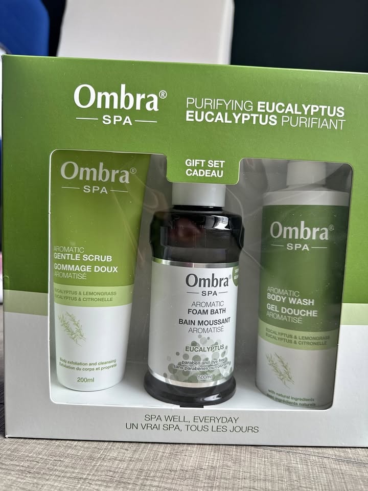 Ombra SPA Purifying Eucalyptus Bath Gift Set - 3 piece