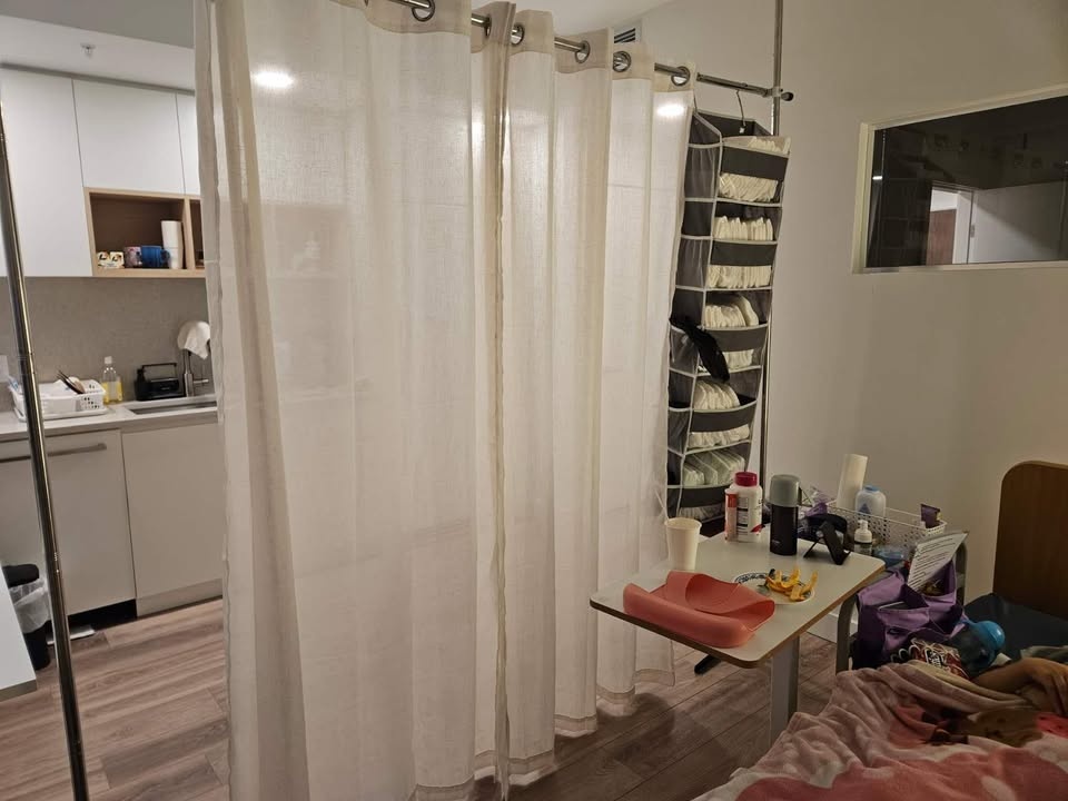 Privacy Curtain with Room Divider Rod/Natural Linen Curtains 84 - photo 2
