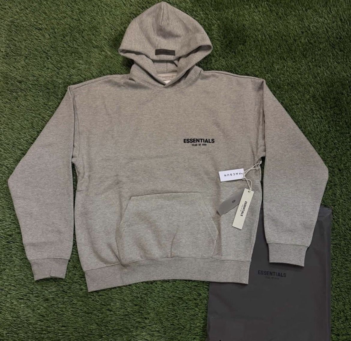 Essentials Fear Of God Dark Oatmeal Hoodie
