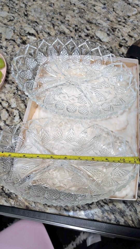 2 Crystal Dishes