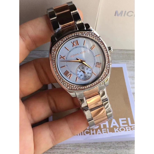 Michael Kors Women's MK6136 Bryn Rose Gold Blue Dial Watch