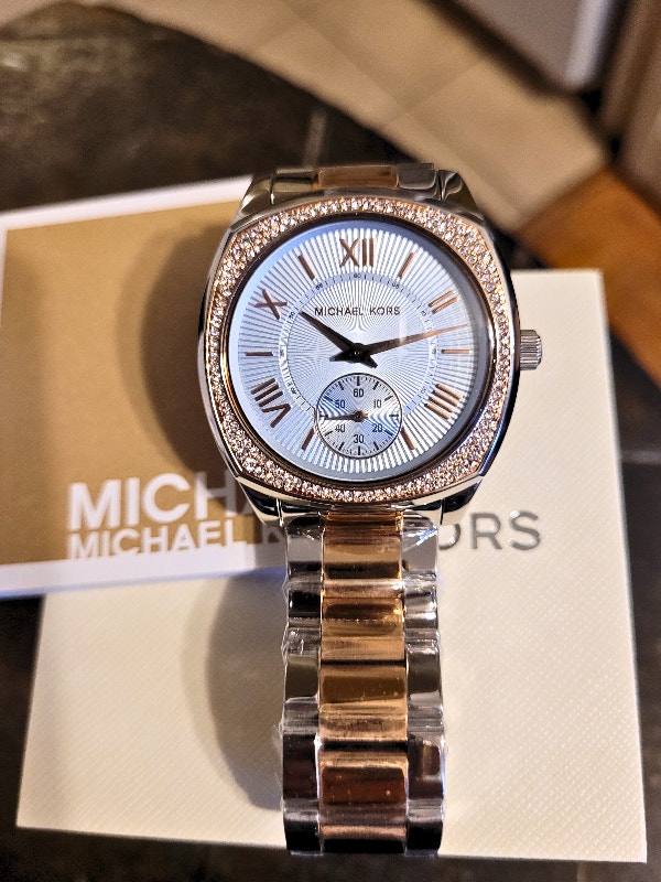 Michael Kors Women's MK6136 Bryn Rose Gold Blue Dial Watch - photo 5