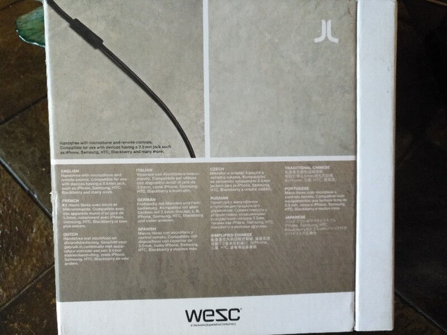 NEW WeSC Matte Conga On-Ear Headphones Black - photo 4