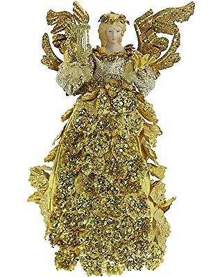 NEW Renaissance 2000 72716 16 Inch Cone Angel Figure Gold