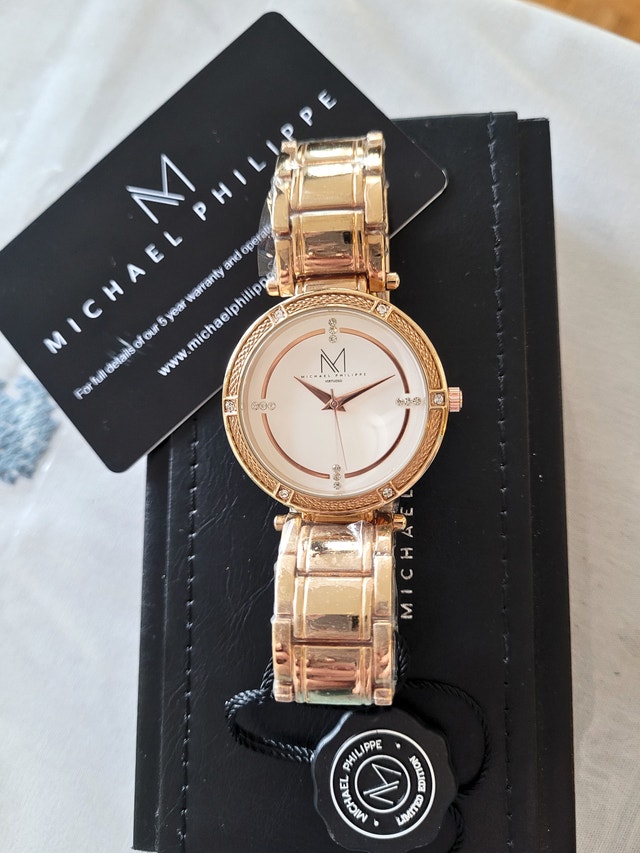 Michael Philippe Women's Diamond Rose Gold Watch