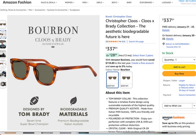 Christopher Cloos Unisex Hermosa Polarized Sunglasses - photo 2