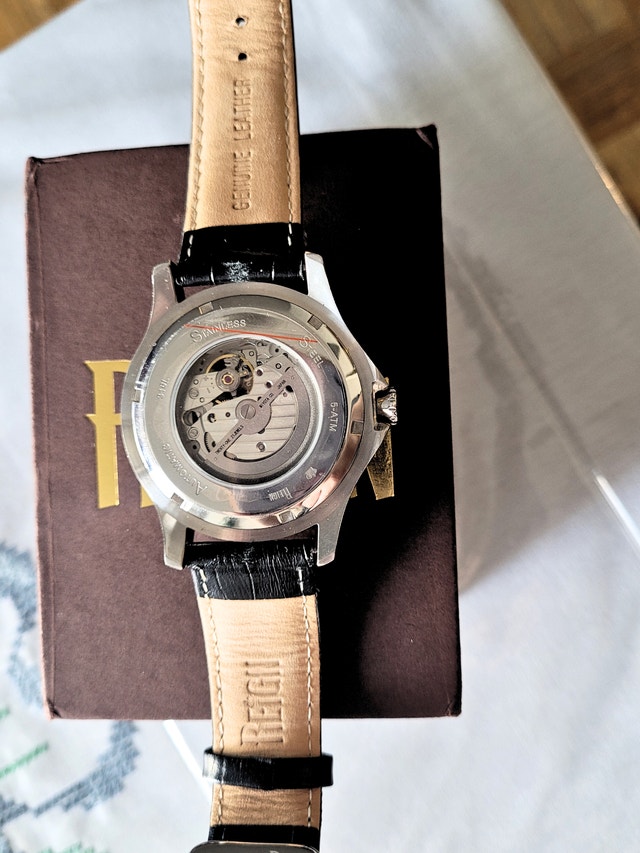 Reign Men's REIRN4703 Dantes Automatic Black Leather Watch - photo 3