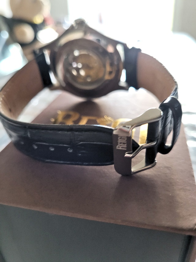 Reign Men's REIRN4703 Dantes Automatic Black Leather Watch - photo 4