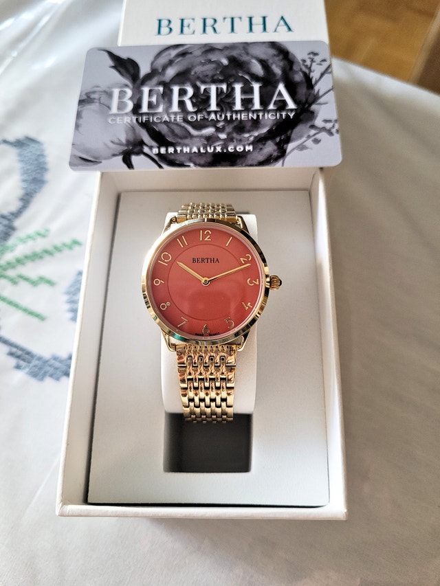 Bertha Women's Abby Swiss Gold Bracelet Dress Watch - photo 2