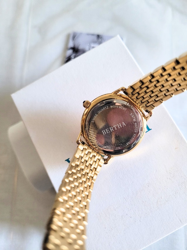 Bertha Women's Abby Swiss Gold Bracelet Dress Watch - photo 3