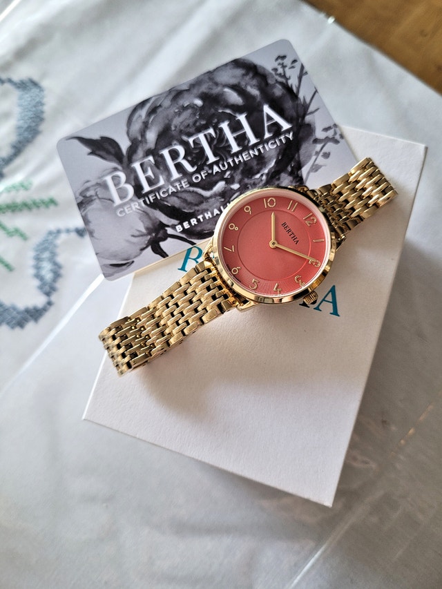 Bertha Women's Abby Swiss Gold Bracelet Dress Watch - photo 5