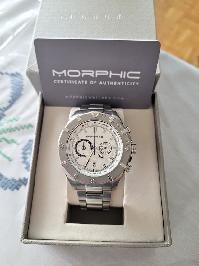Morphic M94 Series Men's Chronograph White Dial Watch - photo 2