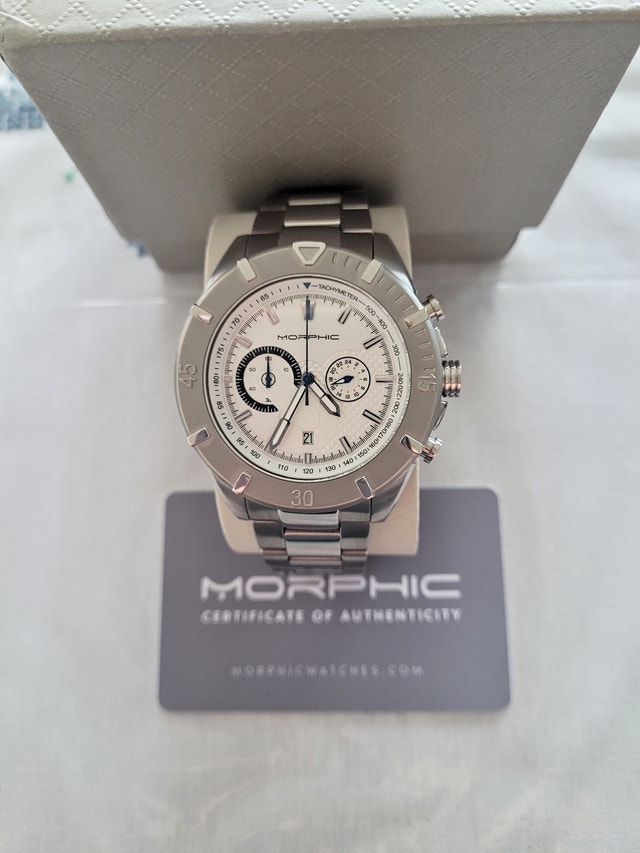 Morphic M94 Series Men's Chronograph White Dial Watch - photo 4