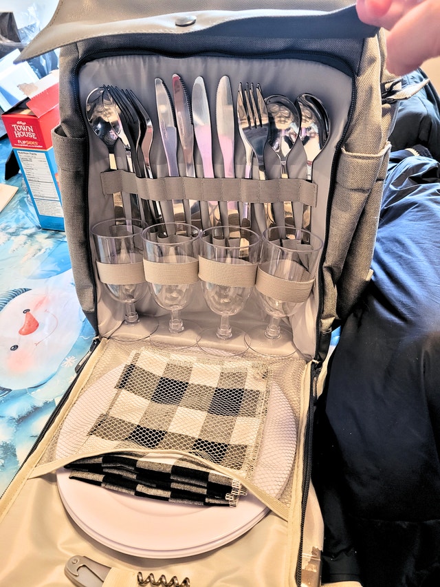 California Innovations 26pc Picnic Backpack For 4 - photo 2