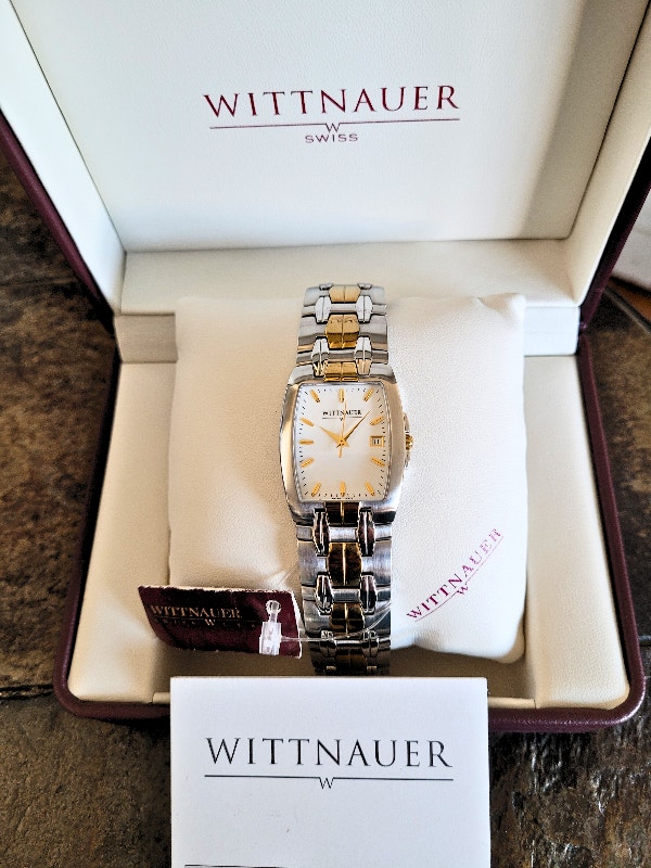 Wittnauer Unisex 12B10 Astor Swiss 2-Tone Dress Watch