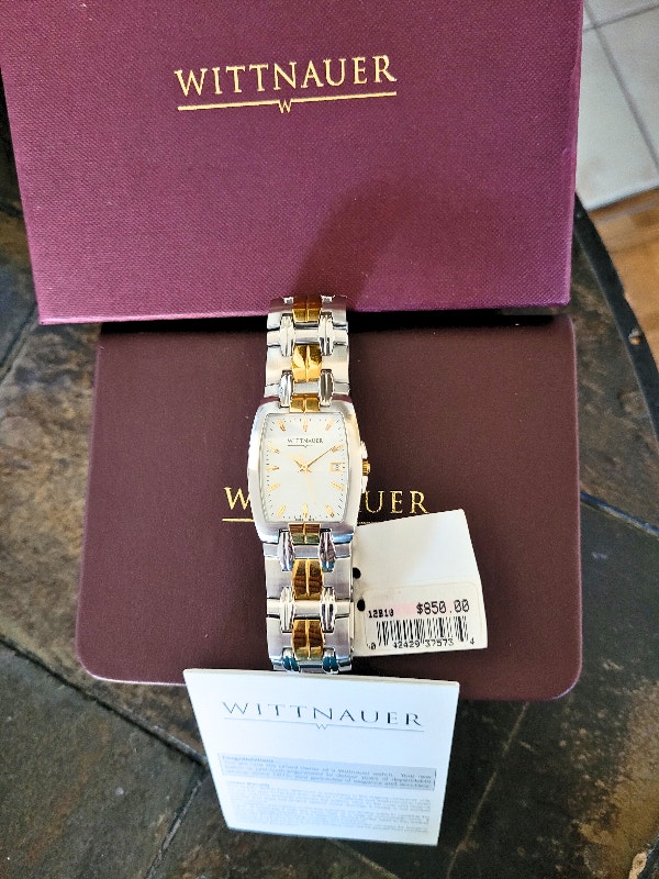 Wittnauer Unisex 12B10 Astor Swiss 2-Tone Dress Watch - photo 2