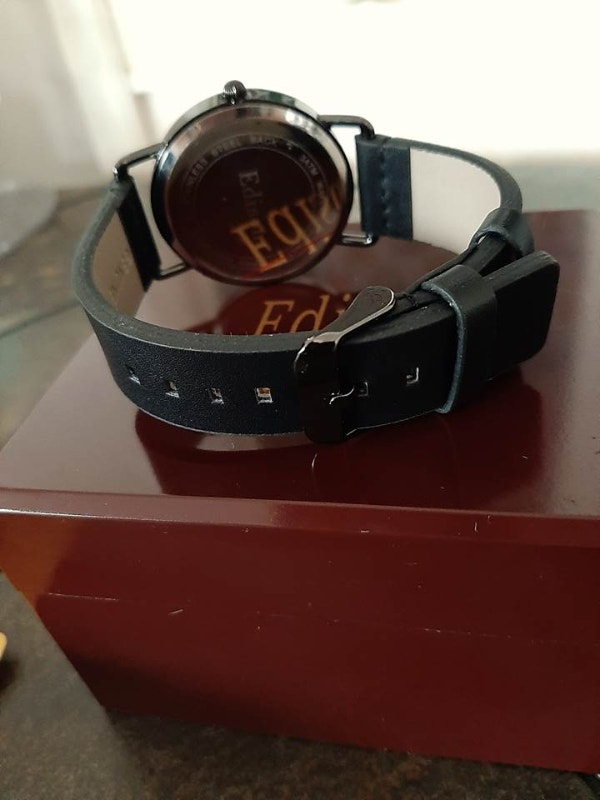 Edison Women's Sub Dial Black Leather Watch - photo 3