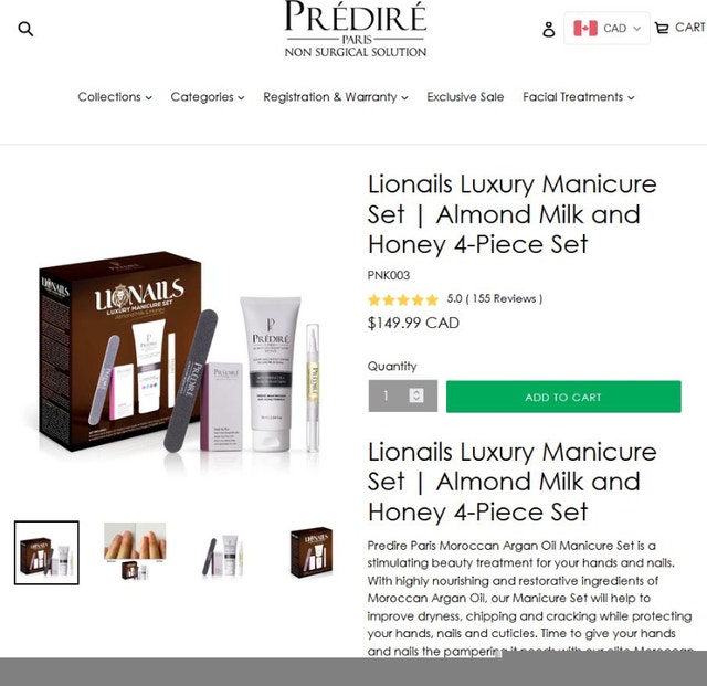 Predire Paris Nail Therapy Manicure Set Coconut & Honey - photo 3